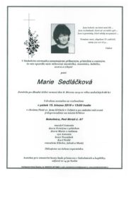 Parte - Sokolnice-Marie Sedláčková